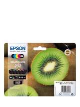 John Lewis Epson Kiwi 202 Inkjet Printer Cartridge Multipack (Pack of 5)- Buy online at McGrocer
