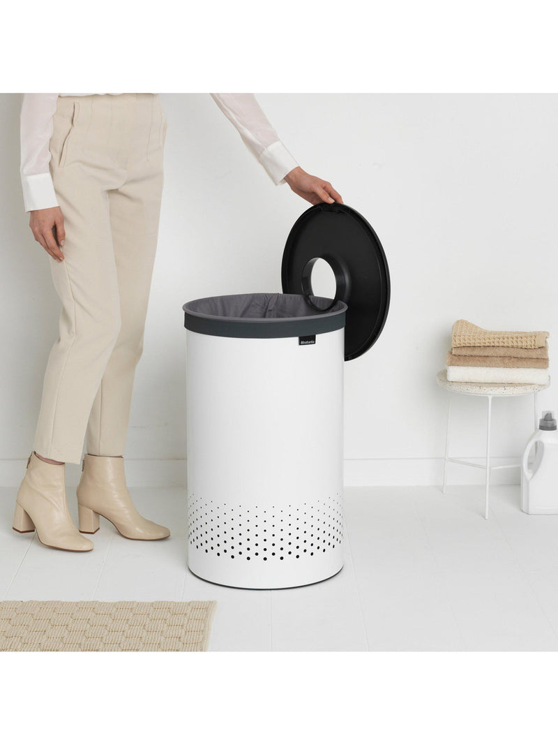 Brabantia laundry bin 60L with lid and bag, imported from the UK