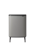 Brabantia Hi Touch Kitchen Bin in Mineral Concrete Grey, 60L - British product