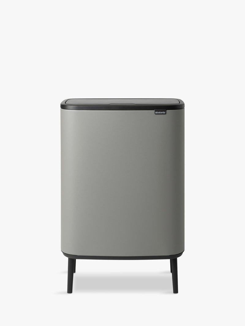 Brabantia Bo Hi Recycling Touch Bin Mineral Concrete Grey 2x30L - British product