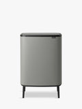 Brabantia Bo Hi Recycling Touch Bin Mineral Concrete Grey 2x30L - British product