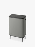 Brabantia Bo Hi Recycling Touch Bin Mineral Concrete Grey 2x30L - British product