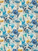 John Lewis Harlequin Verdaccio Abstract Poppies and Tulips Furnishing Fabric, 137cm x 1m- Buy online at McGrocer