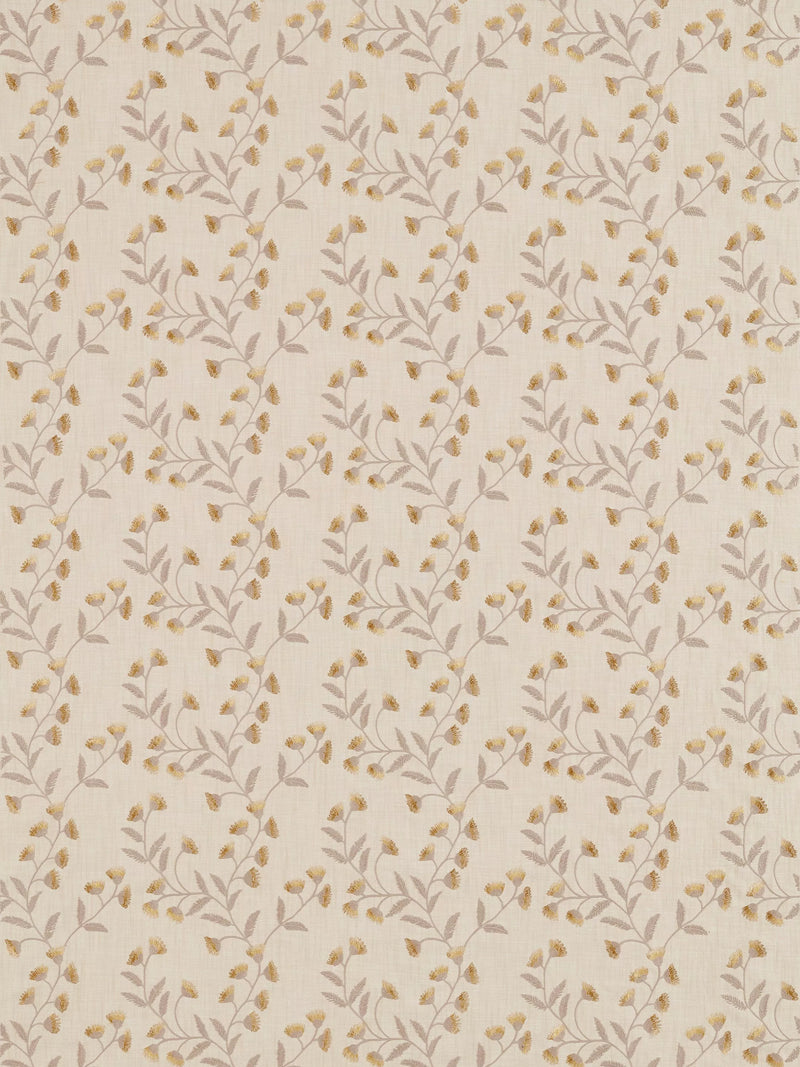 Sanderson Everly furnishing fabric floral embroidered - British product