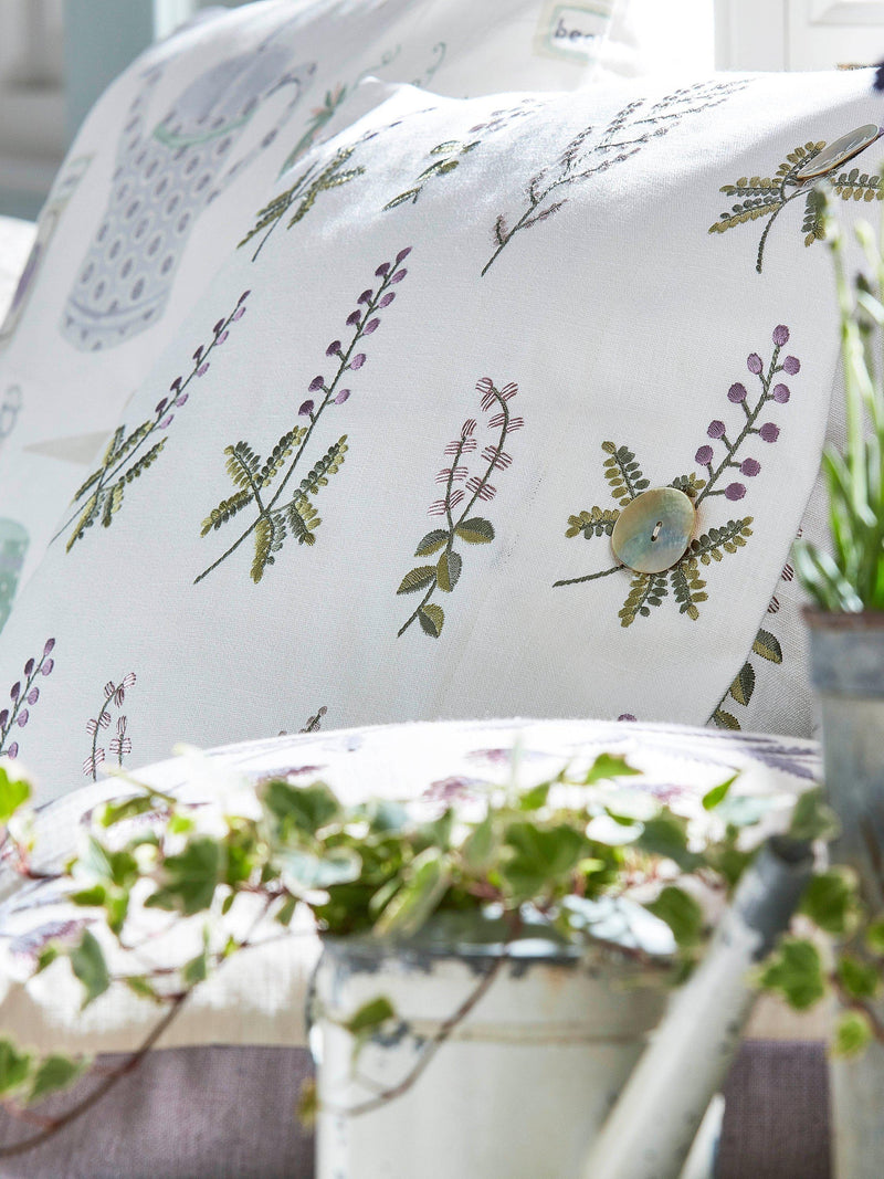 Sanderson Bilberry floral furnishing fabric (British brand)