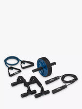 John Lewis SPRI Home Gym Kit with Ab Wheel, Jump Rope, Resistance Tube and Push-Up Bars- Buy online at McGrocer