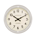 Lascelles Arabic numeral wall clock 60cm chrome (British brand)