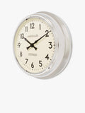 Lascelles Arabic numeral wall clock 60cm chrome (British brand)