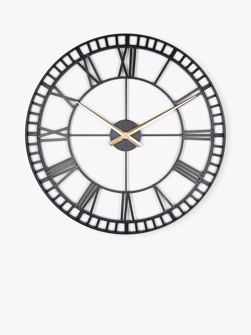 Lascelles skeleton wall clock 80cm - British product