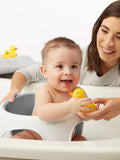 Angelcare soft touch baby bath seat in white and grey - British product