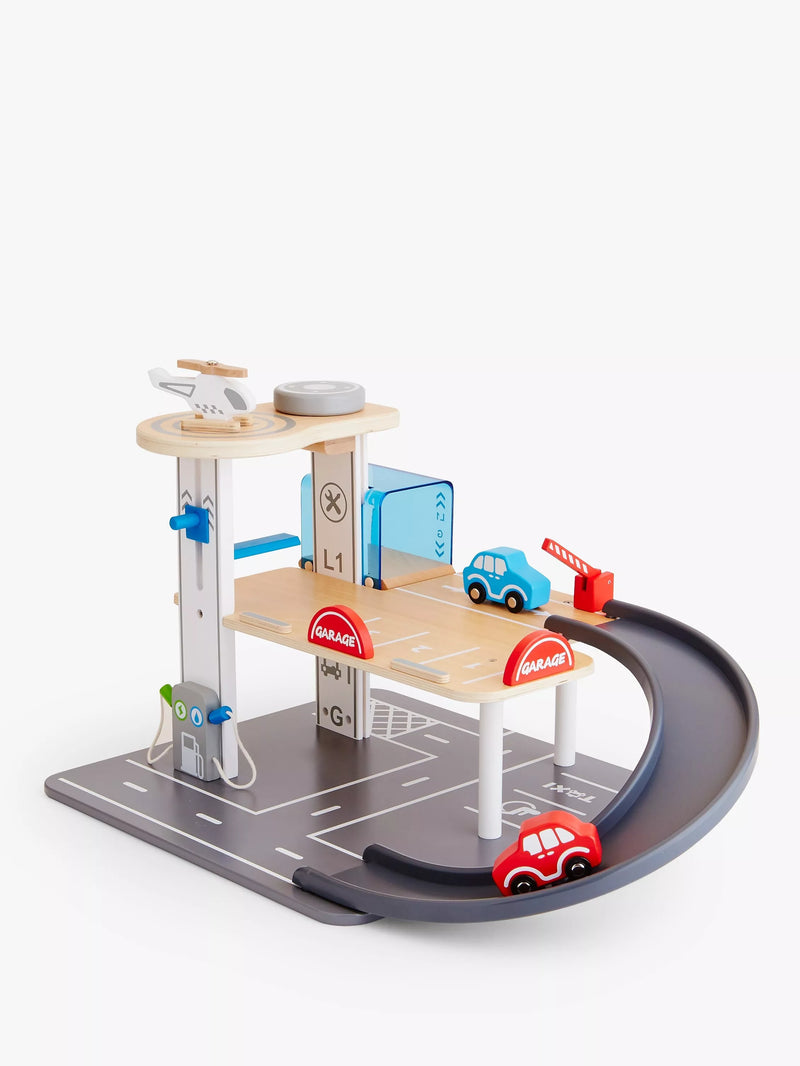 John Lewis wooden car park garage - British product