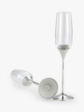 Royal Selangor champagne flutes set of 2 with pewter stems (British brand)
