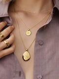 Monica Vinader short fine chain necklace gold plated sterling silver 43cm (British brand)