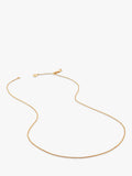 Monica Vinader short fine chain necklace gold plated sterling silver 43cm (British brand)