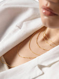 Monica Vinader Long Fine Chain Necklace 61cm, UK version