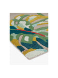 Harlequin Kelapa hand-tufted wool rug floral leaf design, UK version