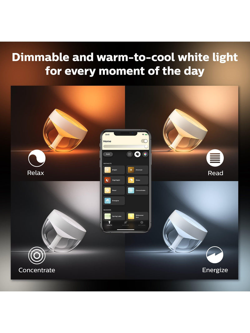 Philips Hue Iris smart table lamp white, UK version