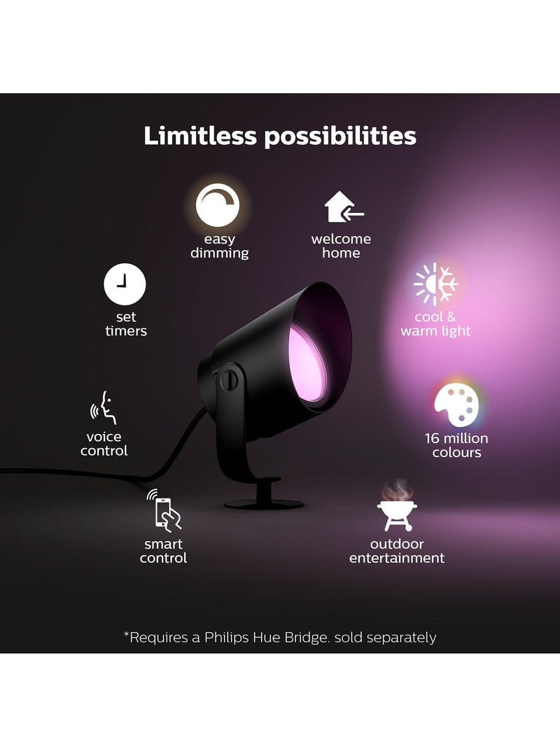 Philips Hue Lily XL smart outdoor spotlight extension 19cm - British brand