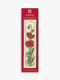 Textile Heritage poppies bookmark cross stitch kit - British product