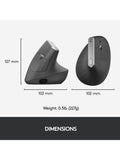 Logitech MX Vertical ergonomic mouse, imported from the UK