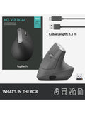 Logitech MX Vertical ergonomic mouse, imported from the UK