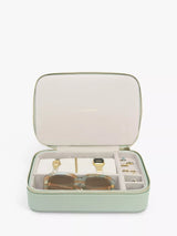 John Lewis Stackers Jewellery Travel Case, Sage Green- Buy online at McGrocer