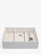 John Lewis Stackers Classic Watch and Accessories Layer Pebble Grey Storage Tray- Buy online at McGrocer