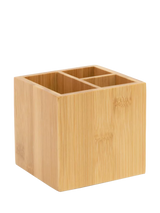 John Lewis Osco Bamboo 3 Section Pen Pot- Buy online at McGrocer