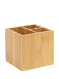 Osco Bamboo 3 Section Pen Pot Office Storage, UK version