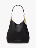 Michael Kors Lillie large leather shoulder bag black (British brand)