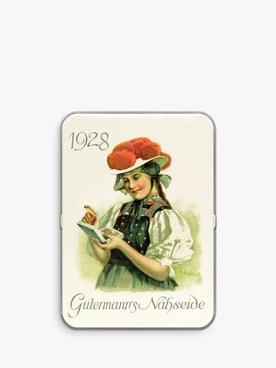 John Lewis Gütermann creativ Nostalgic Sewing Tin with Sew-All Thread Bright Sewing Thread 100m Pack of 8- Buy online at McGrocer