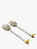Culinary Concepts Queen Bee salad servers set with honeycomb pattern, 2 piece - British product