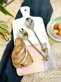Culinary Concepts Queen Bee salad servers set with honeycomb pattern, 2 piece - British product
