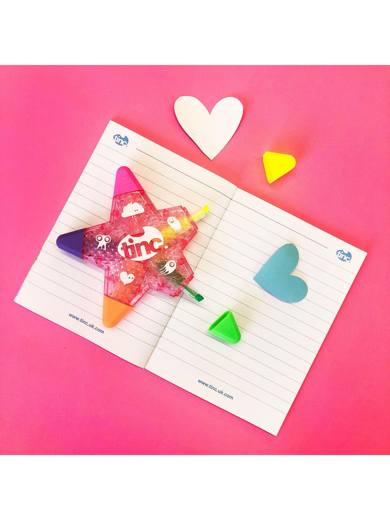 Tinc star highlighter pen multi colour (British brand)