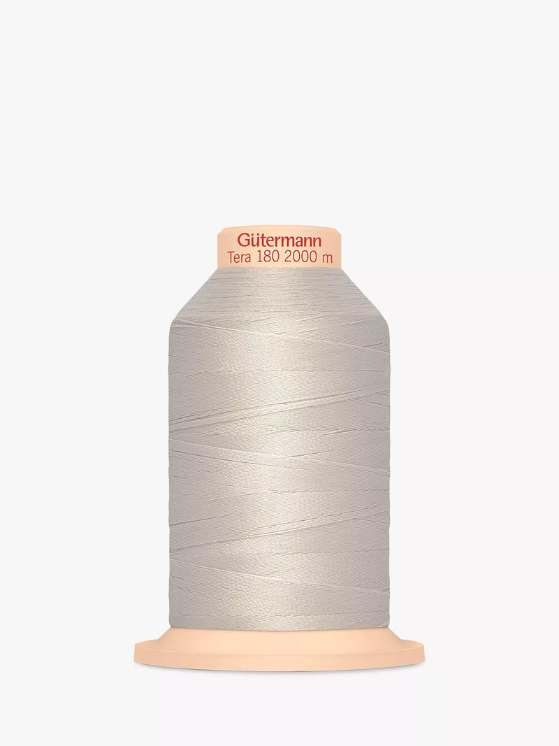 Gütermann creativ Tera 180 Sewing Thread, 2000m, Light Grey