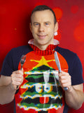 Talking Tables Christmas Dinner Bibs set, UK version