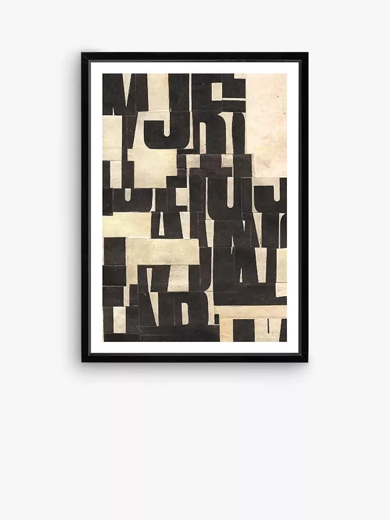 Brookpace Lascelles Type 1 black framed print, 76 x 56cm - British product