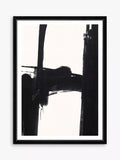 Brookpace Lascelles Nero 3 abstract framed print 76x56cm, UK version