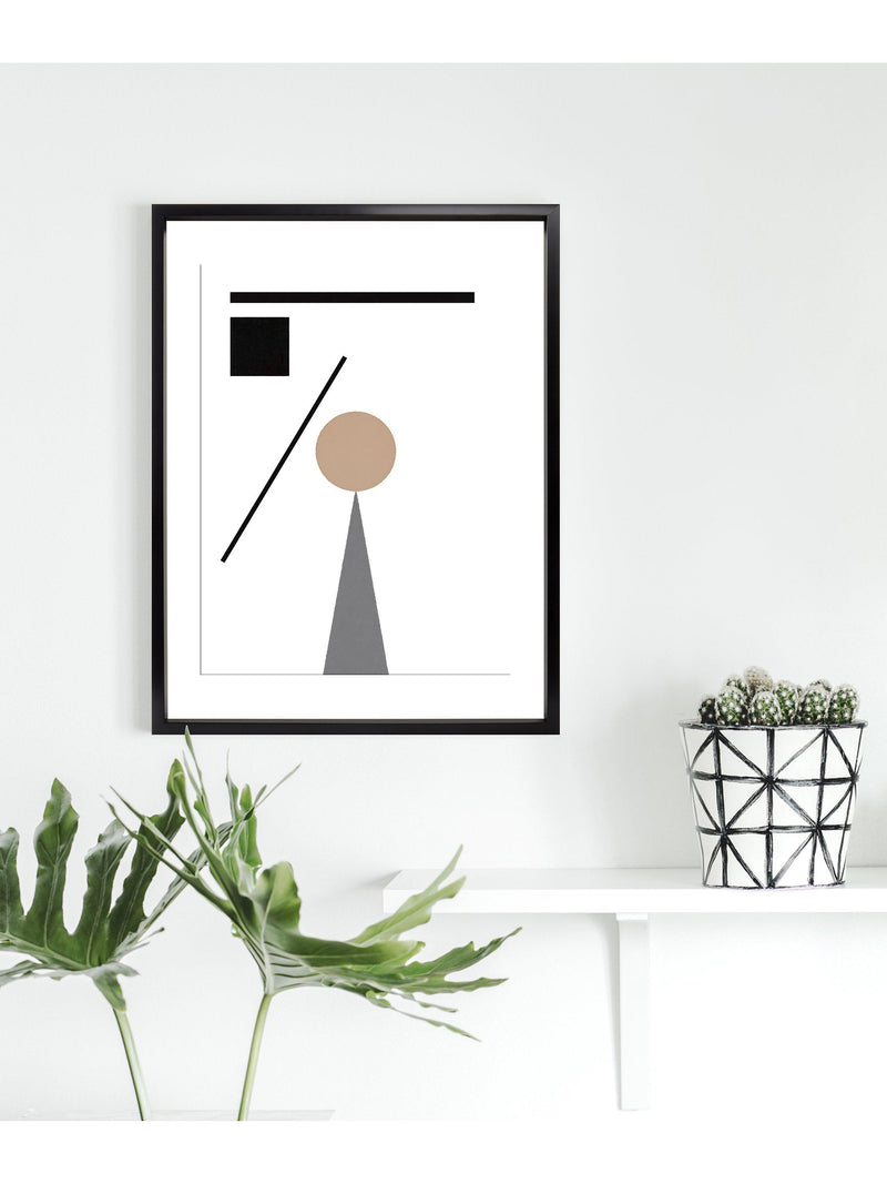 Brookpace Lascelles Geometry 1 framed print 76x56cm (British brand)