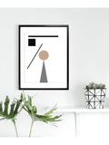 Brookpace Lascelles Geometry 1 framed print 76x56cm (British brand)