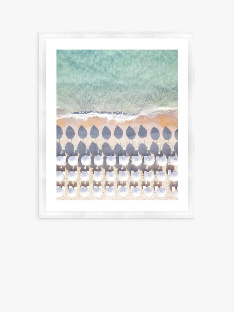 Brookpace Lascelles Framed Print and Mount with Sardinia Beach Scene, Blue, 66 x 56cm - British product
