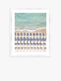 Brookpace Lascelles Framed Print and Mount with Sardinia Beach Scene, Blue, 66 x 56cm - British product