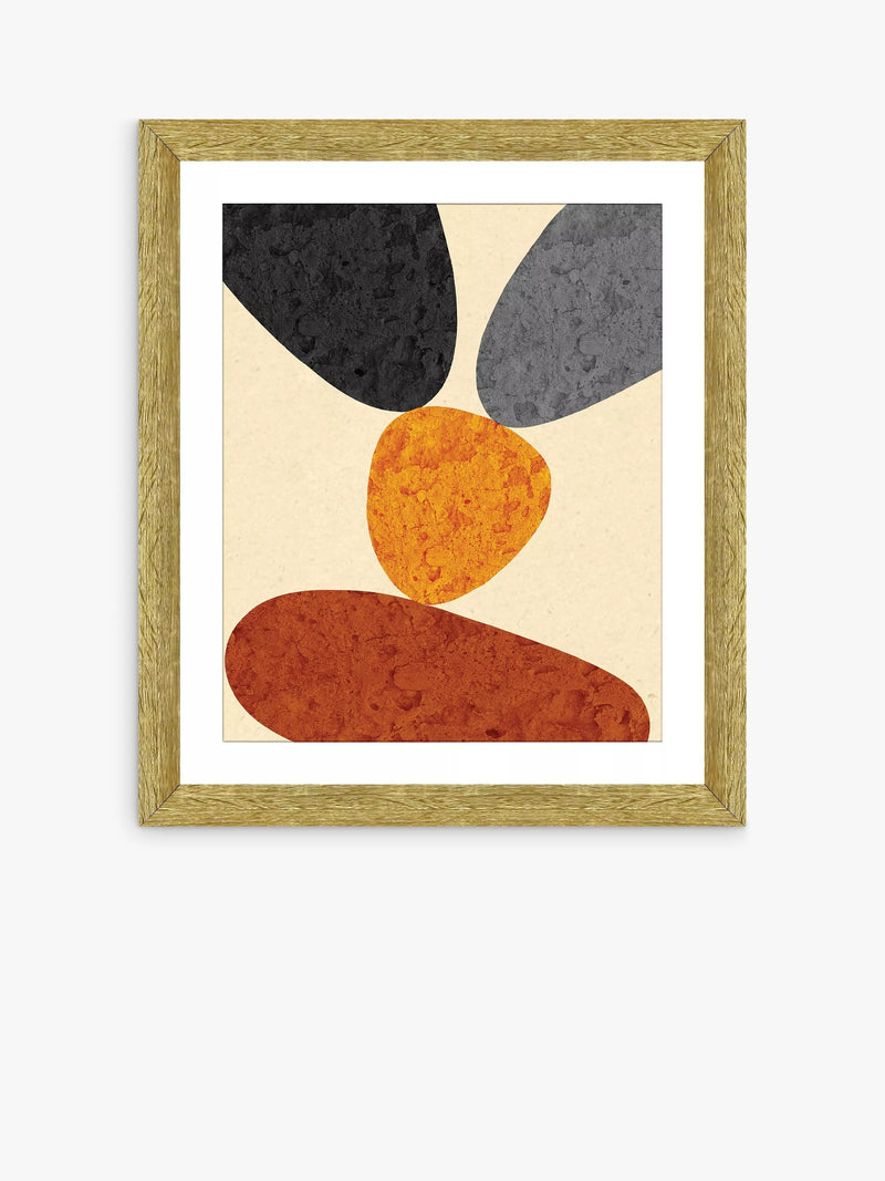 Brookpace Lascelles framed print Desert Rocks 2 56x46cm - British product