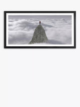 John Lewis Brookpace Lascelles Summit Framed Print, 56 x 101.5cm, White- Buy online at McGrocer