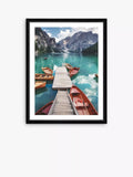 Brookpace Lascelles framed print Pragser Wildsee 1, 66x51cm (British brand)
