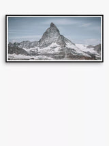 John Lewis Brookpace Lascelles Matterhorn Framed Print 56 x 101.5cm Blue/Grey- Buy online at McGrocer
