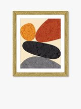 John Lewis Brookpace Lascelles Desert Rocks 3 Framed Print & Mount, Brown/Multi, 56 x 46cm- Buy online at McGrocer