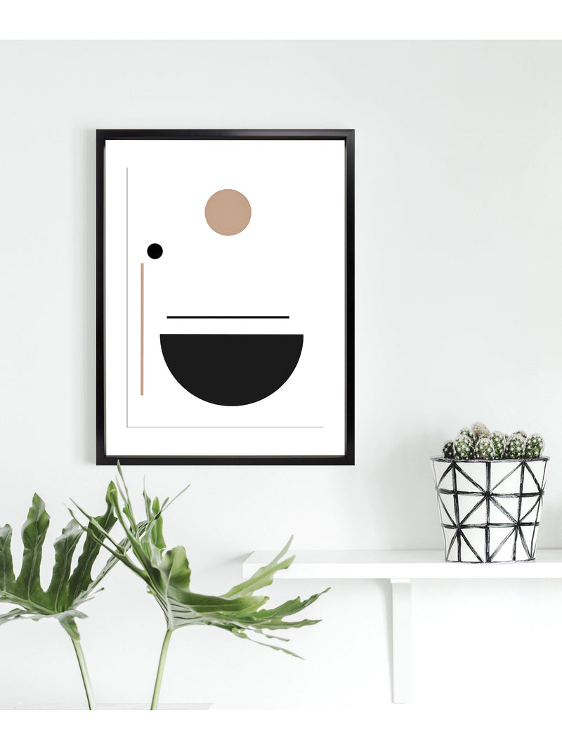 Brookpace Lascelles Geometry 2 framed print 76x56cm, UK version