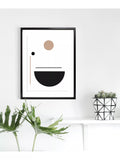 Brookpace Lascelles Geometry 2 framed print 76x56cm, UK version