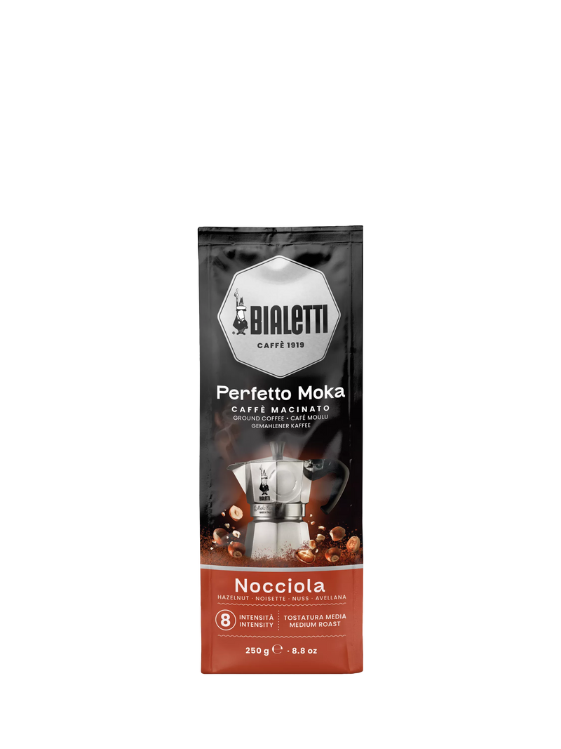 Bialetti hazelnut ground coffee 250g - British product